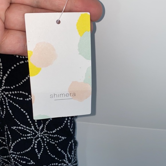 3/20🌟 Shimera NWT tie shoulder swim cover dot floral black/white size M - Picture 5 of 10